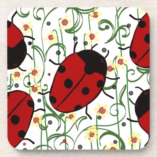 Ladybug Art Getränkeuntersetzer (Vorderseite)