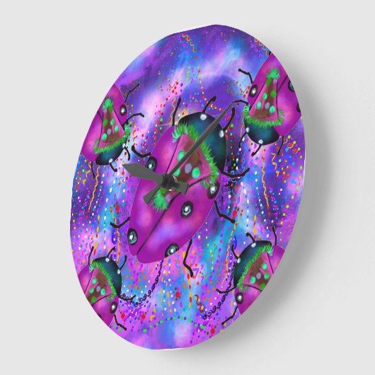 LADYBUG ART GROßE WANDUHR (Winkel)