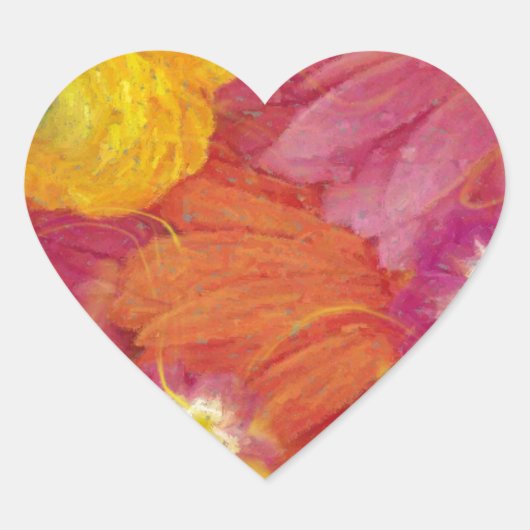 Ladybug Art Herz-Aufkleber (Vorderseite)