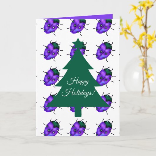 LADYBUG ART KARTE (Gelbe Blume)