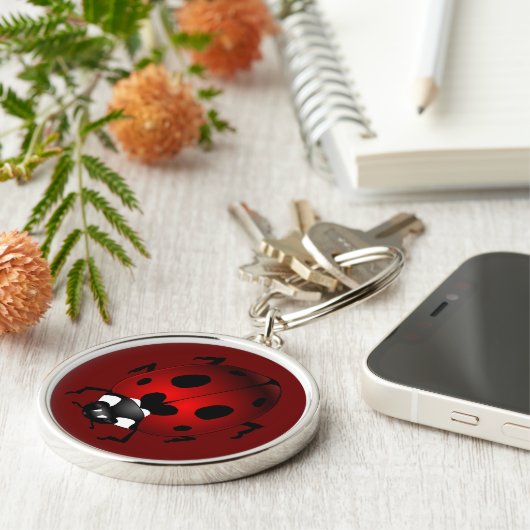 Ladybug Art Keychain Bug Keepsake Ladybug Gifts Schlüsselanhänger (Seite)