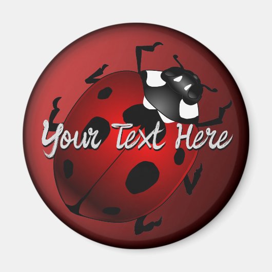 Ladybug Art Magnet Custom Ladybug Kühlschrankmagne (Vorne)