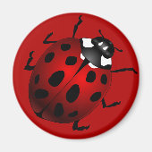 Ladybug Art Magnet Ladybird Ladybug Kühlschrankmag (Vorne)