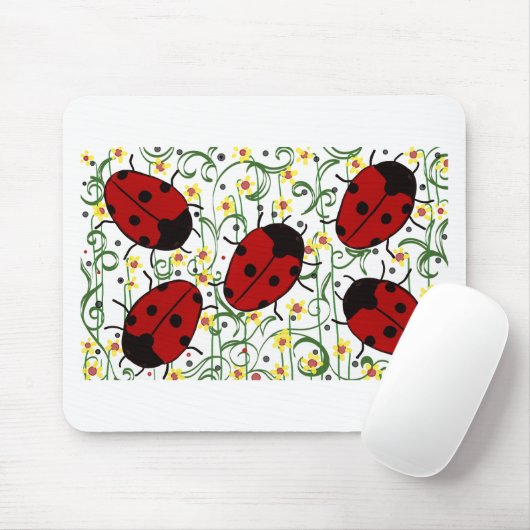 Ladybug Art Mousepad (Mit Mouse)