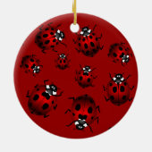 Ladybug Art Ornament Bug Keepake Ladybug Geschenke (Hinten)