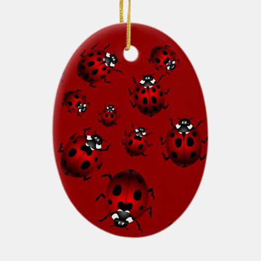 Ladybug Art Ornament Bug Keepsake Ladybug Gifts (Hinten)