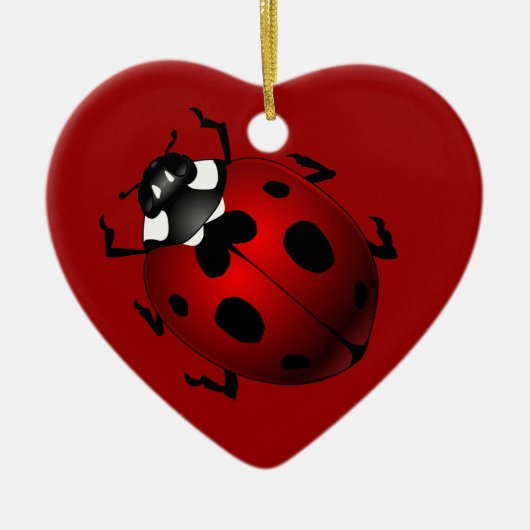 Ladybug Art Ornament Bug Keepsake Ladybug Gifts (Vorne)