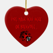 Ladybug Art Ornament Bug Keepsake Ladybug Gifts (Hinten)