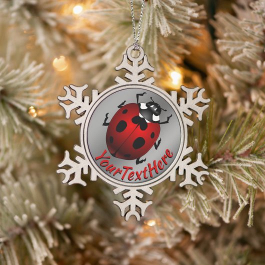 Ladybug Art Ornament Ladybug Weihnachtsdekoration (Baum)