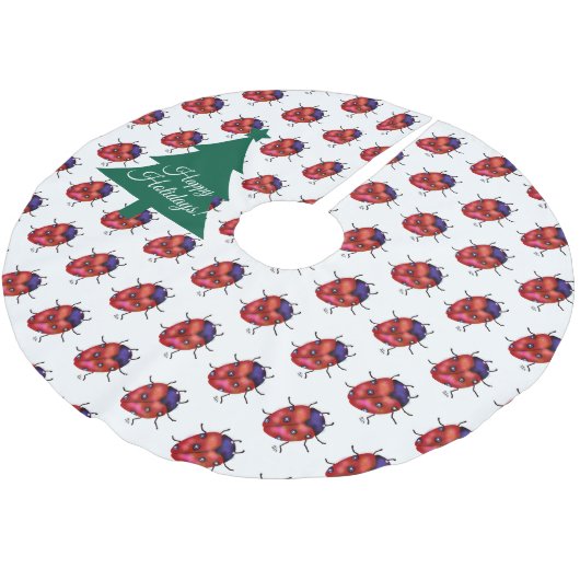LADYBUG ART POLYESTER WEIHNACHTSBAUMDECKE (Schrägansicht)