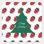 LADYBUG ART QUADRATISCHER AUFKLEBER (Vorderseite)