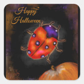 LADYBUG ART QUADRATISCHER AUFKLEBER (Vorderseite)