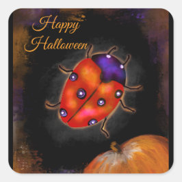 LADYBUG ART QUADRATISCHER AUFKLEBER