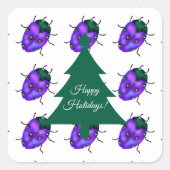 LADYBUG ART QUADRATISCHER AUFKLEBER (Vorderseite)