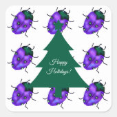 LADYBUG ART QUADRATISCHER AUFKLEBER (Vorderseite)