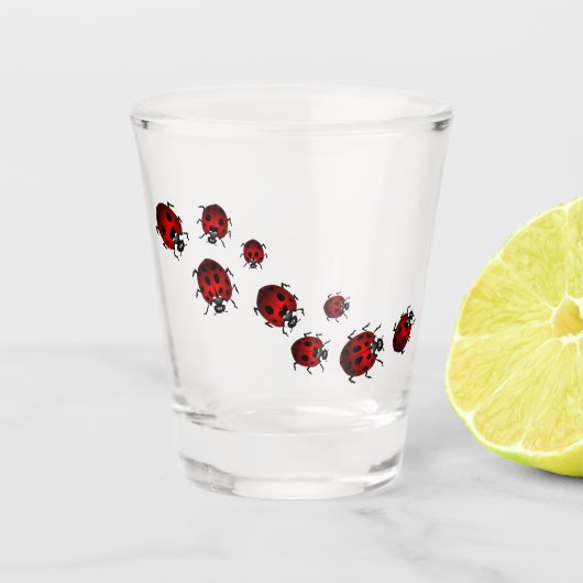 Ladybug Art Shot Brillen Geschenke & Ladybug Brill Schnapsglas (Vorderseite)