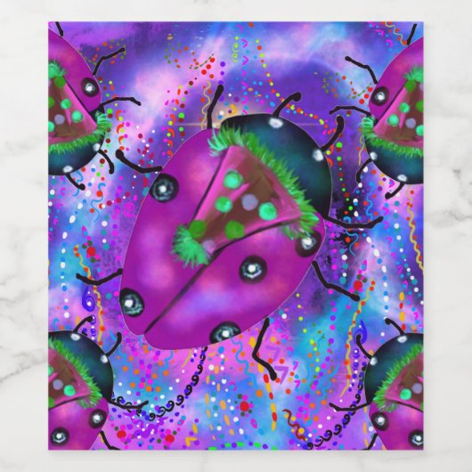 LADYBUG ART WEINETIKETT (Einzelnes Label)