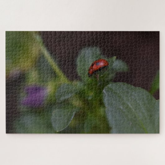 Ladybug auf Blume Puzzle (Horizontal)