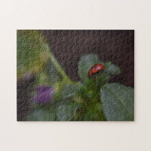 Ladybug auf Blume Puzzle