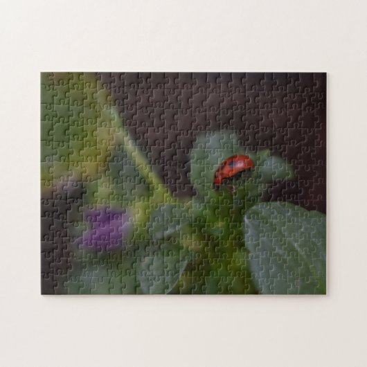 Ladybug auf Blume Puzzle (Horizontal)