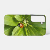 Ladybug auf Blume Samsung Galaxy Hülle (Rückseite (Horizontal))
