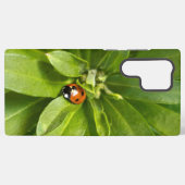 Ladybug auf Blume Samsung Galaxy Hülle (Rückseite (Horizontal))