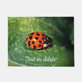 Ladybug auf der linken Seite Nah Personalisiert Fußmatte (Vorderseite)