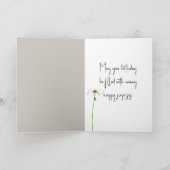 Ladybug auf der Nase des Shaggy Hundes Karte (Innenseite)