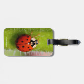 Ladybug auf der Sonnenblumenhalle Gepäckanhänger (Rückseite horizontal)