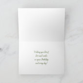 Ladybug auf Dogwood-Blume Geburtstag Karte (Innenseite)