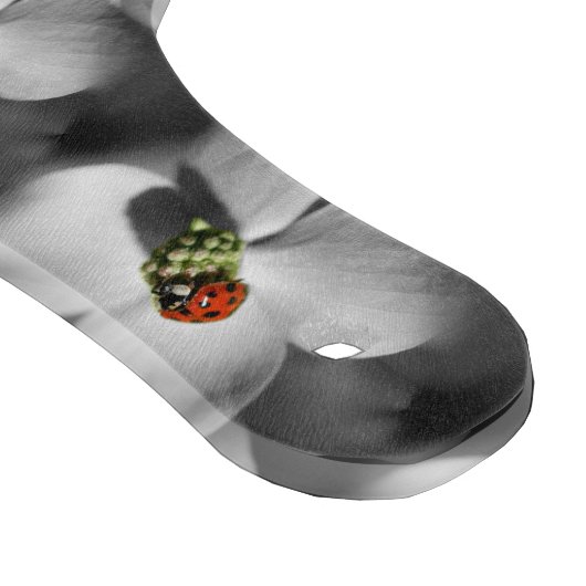 Ladybug auf Dogwood Blume Nattern Muster Schneidebrett (Ecke)