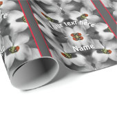 Ladybug auf Dogwood Blume Natur Personalisiert Geschenkpapier (Rolleneckpunkt)