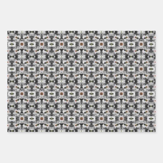 Ladybug auf Dogwood Blume Natur Personalisiert Geschenkpapier Set (Vorderseite 2)