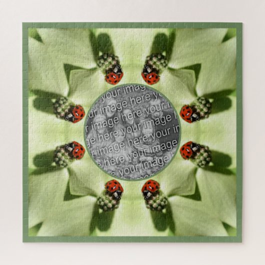 Ladybug auf Dogwood Nature Fügen Sie Ihr Foto hinz Puzzle (Vertikal)