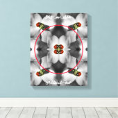 Ladybug auf Dogwood Personalisiert Foto hinzufügen Leinwanddruck (Insitu (Holzboden))