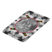 Ladybug auf Dogwood Personalisiert Foto hinzufügen Magnet (Linke Seite)