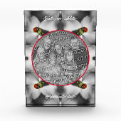 Ladybug auf Dogwood Personalisiert hinzufügen Fotoblock (Vorderseite)