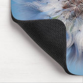 Ladybug auf einem Löwenzahn Mousepad (Ecke)