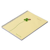 Ladybug auf einer vierblättriges Kleeblatt - Viel Notizblock (Linke Seite)