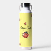 Ladybug auf gelb trinkflasche (Vorne)