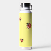Ladybug auf gelb trinkflasche (Rückseite)