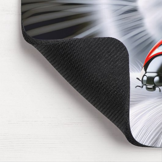 Ladybug auf Katze Mousepad (Ecke)