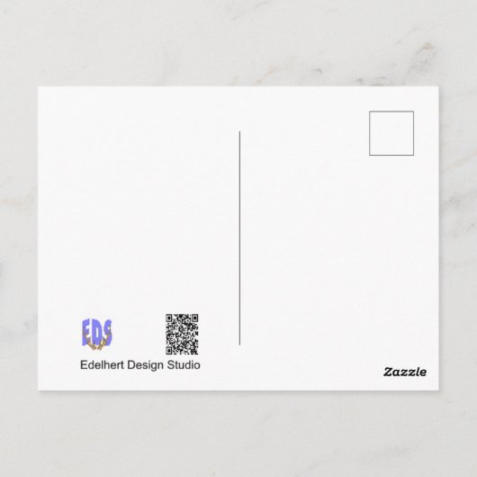 Ladybug auf Leaf halten und starke Postkarte Bleib (Rückseite)