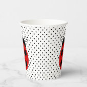 Ladybug auf Polka Dots Design Paper Cups Pappbecher (Rechts)