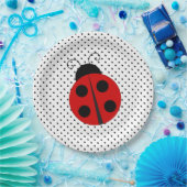 Ladybug auf Polka Dots Design Paper Teller (Party)