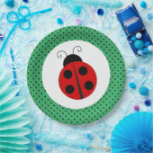 Ladybug auf Polka Dots Design Paper Teller (Party)