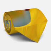 Ladybug auf Sonnenblumenblättern Krawatte (Gerollt)