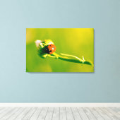 Ladybug auf Sprig Leinwanddruck (Insitu (Holzboden))