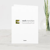 Ladybug auf Vergessen-me-not-Birthday Card Karte (Rückseite)