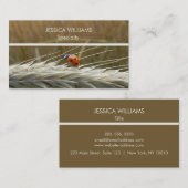 Ladybug auf Weizen Visitenkarte (Vorne/Hinten)